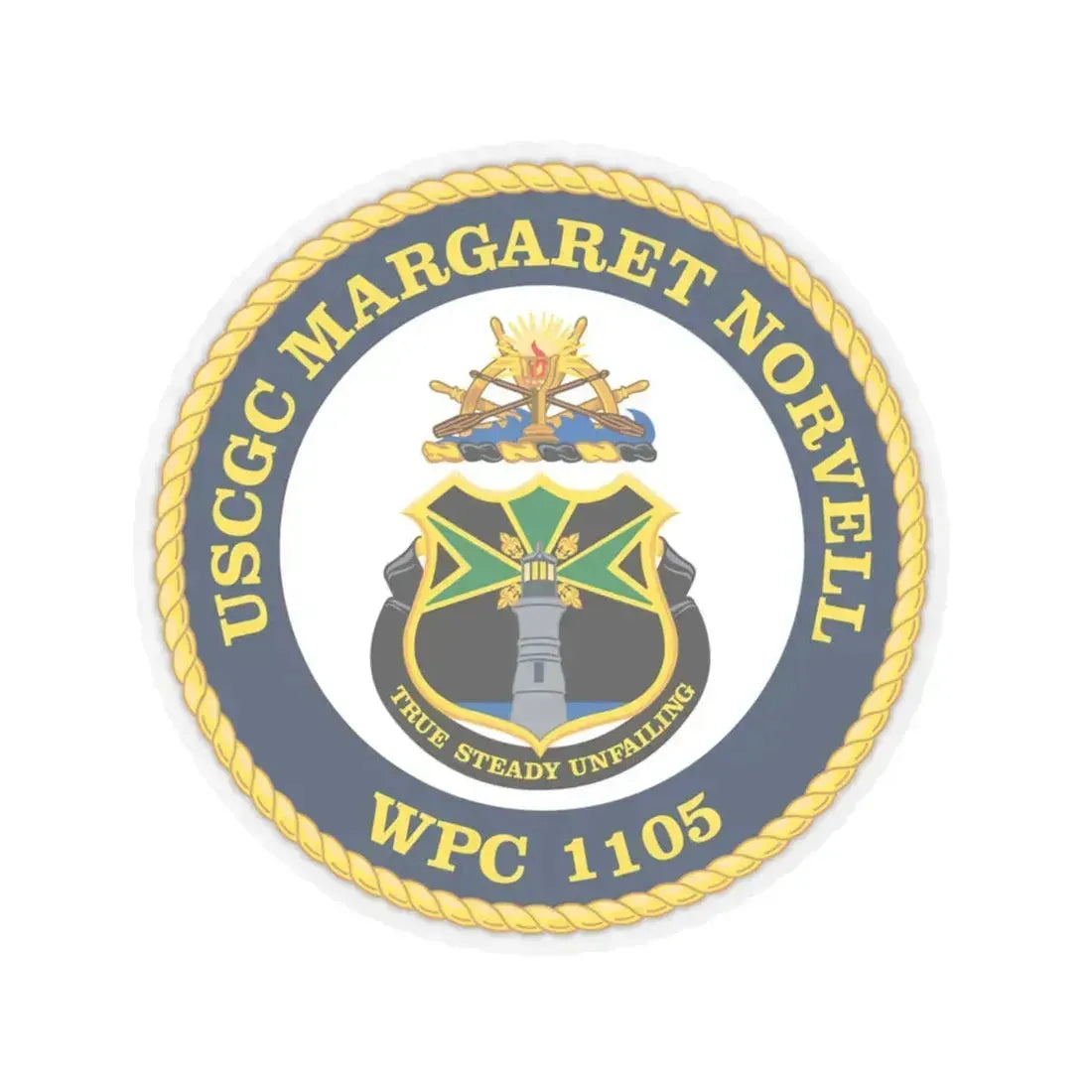 USCGC Margaret Norvell WPC 1105 (U.S. Coast Guard) STICKER Vinyl Kiss-Cut Decal 4 Inch Transparent - The Sticker Space
