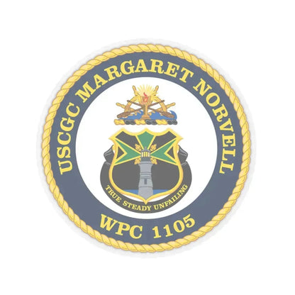 USCGC Margaret Norvell WPC 1105 (U.S. Coast Guard) STICKER Vinyl Kiss-Cut Decal 4 Inch Transparent - The Sticker Space