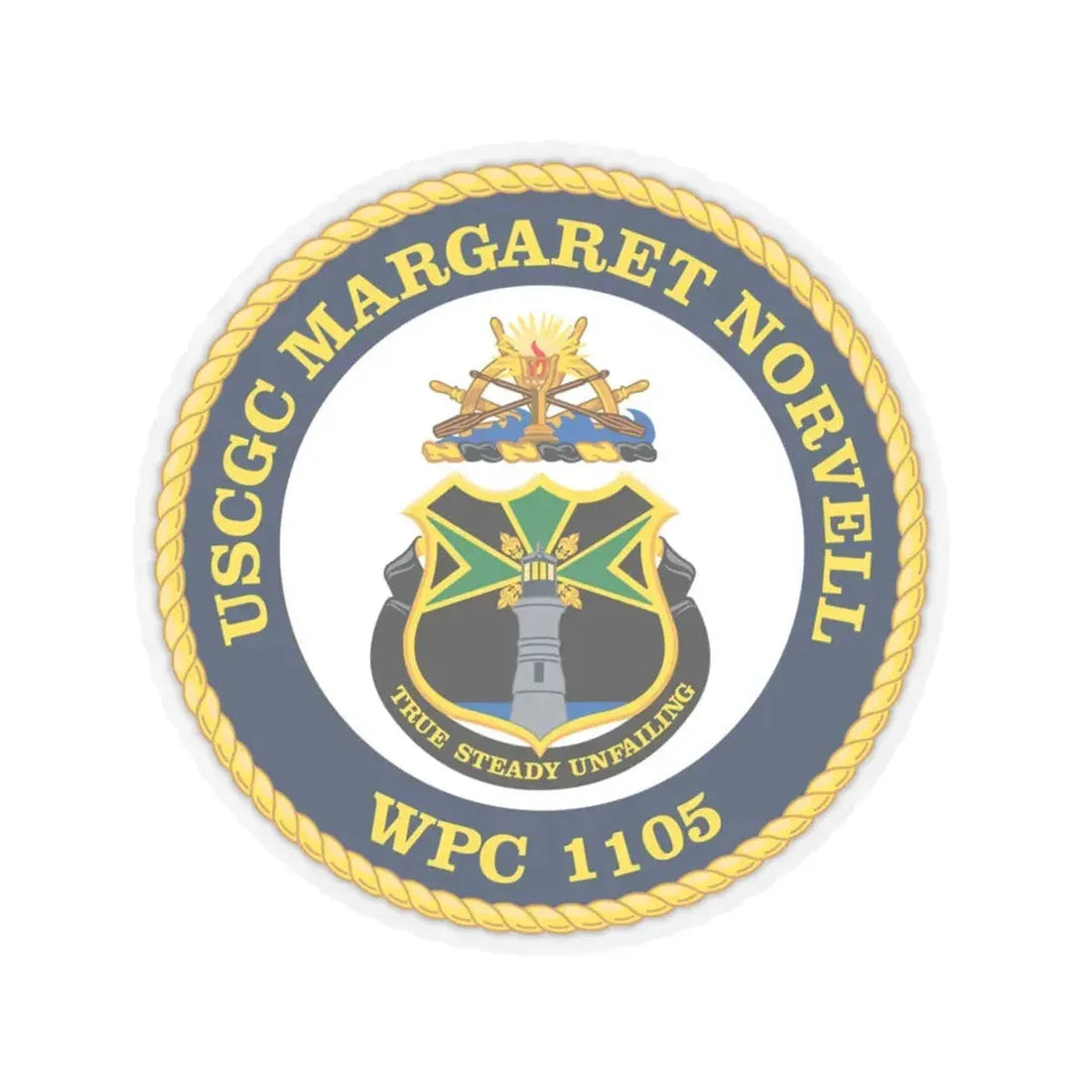 USCGC Margaret Norvell WPC 1105 (U.S. Coast Guard) STICKER Vinyl Kiss-Cut Decal 6 Inch Transparent - The Sticker Space
