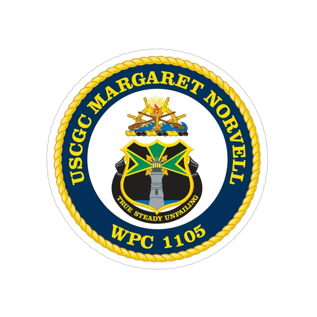 USCGC Margaret Norvell WPC 1105 (U.S. Coast Guard) Transparent STICKER Die-Cut Vinyl Decal 5 Inch - The Sticker Space