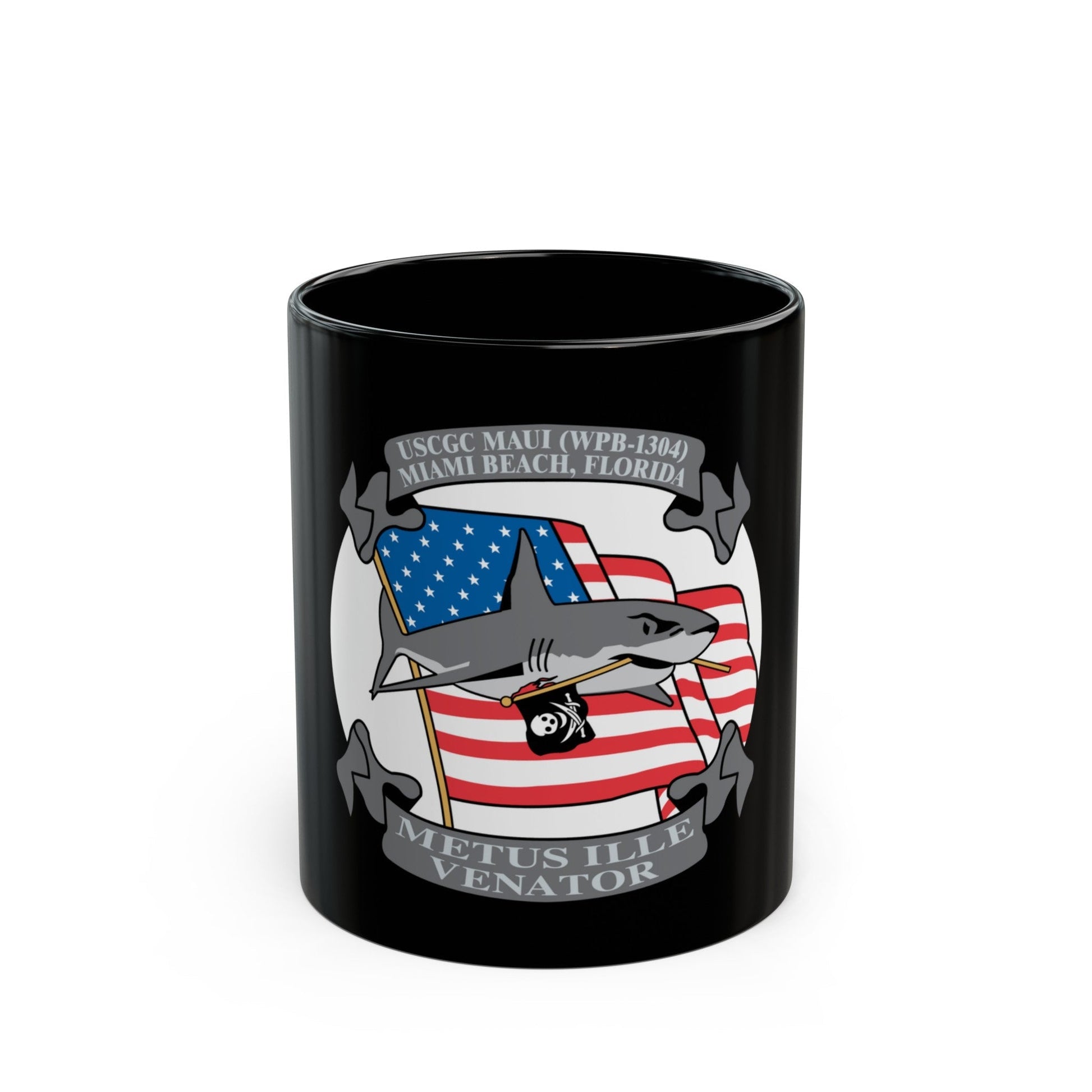 USCGC Maui WPB 1304 (U.S. Coast Guard) Black Coffee Mug-11oz-The Sticker Space