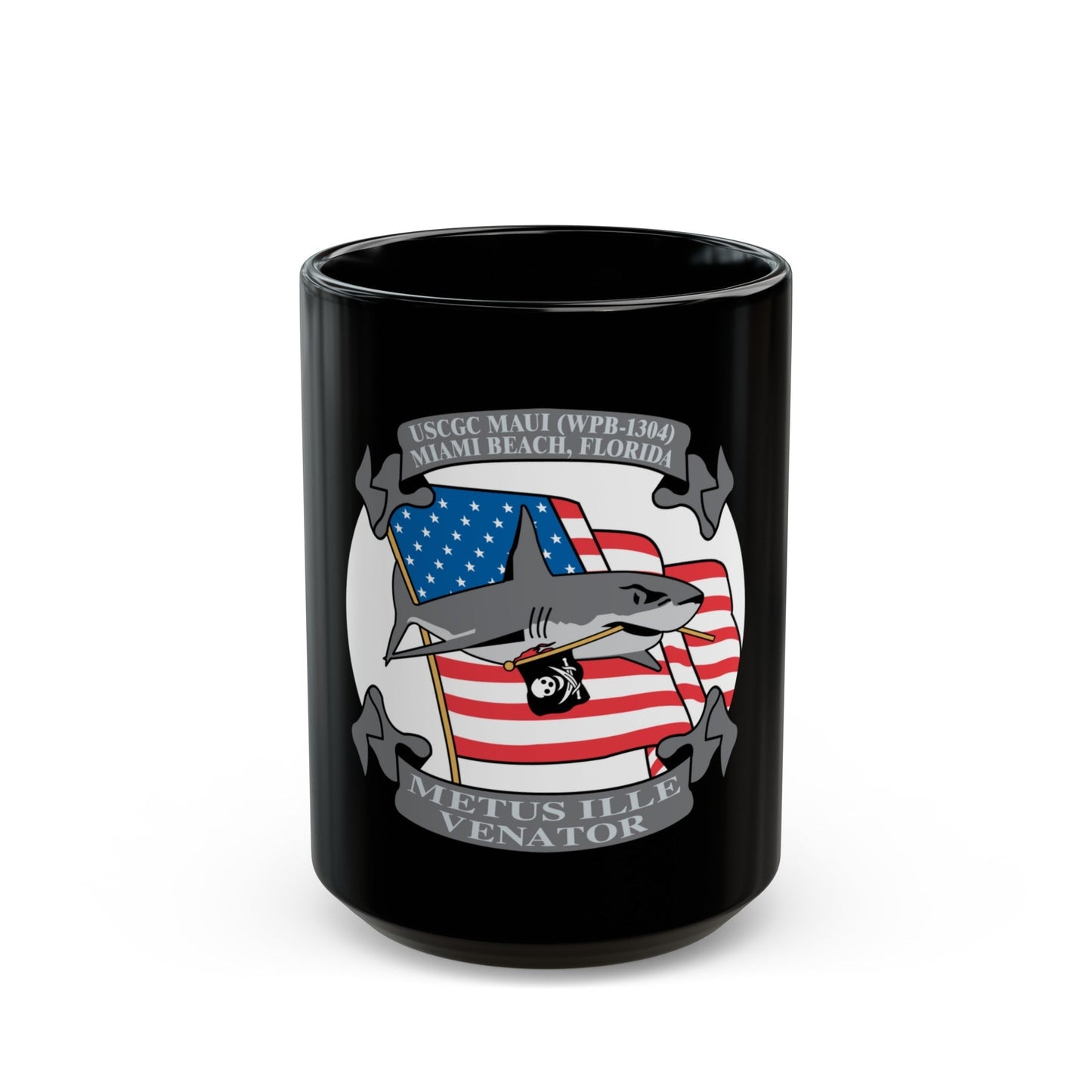 USCGC Maui WPB 1304 (U.S. Coast Guard) Black Coffee Mug-15oz-The Sticker Space