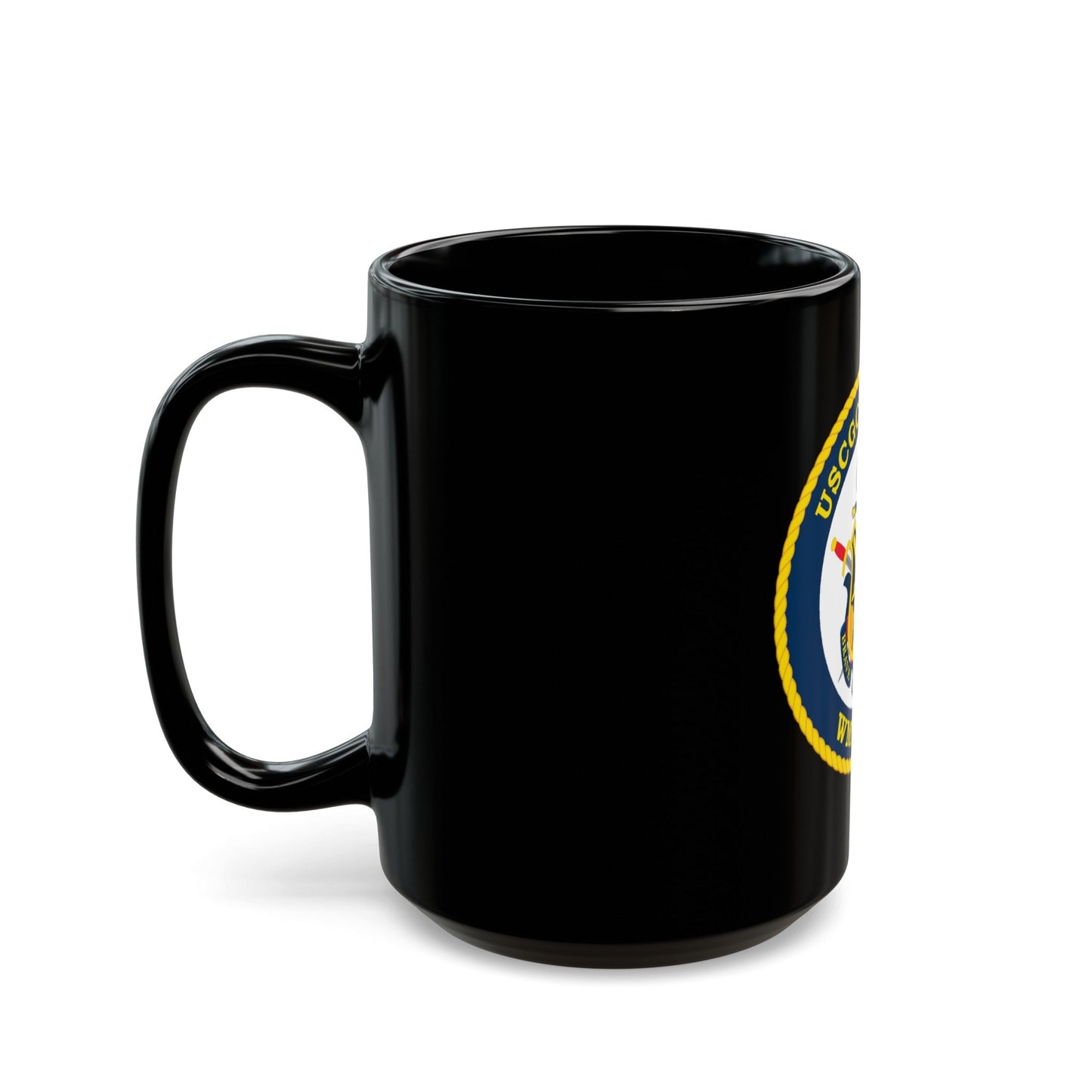 USCGC MIDGETT WMSL 757 (U.S. Coast Guard) Black Coffee Mug-The Sticker Space