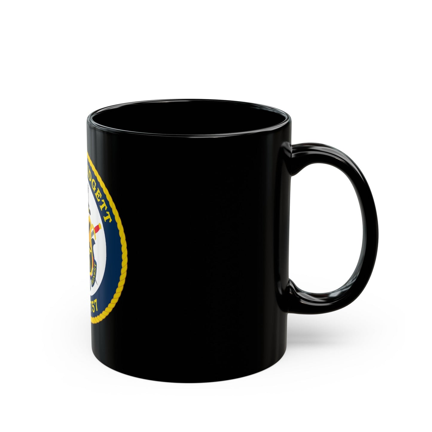 USCGC MIDGETT WMSL 757 (U.S. Coast Guard) Black Coffee Mug-The Sticker Space