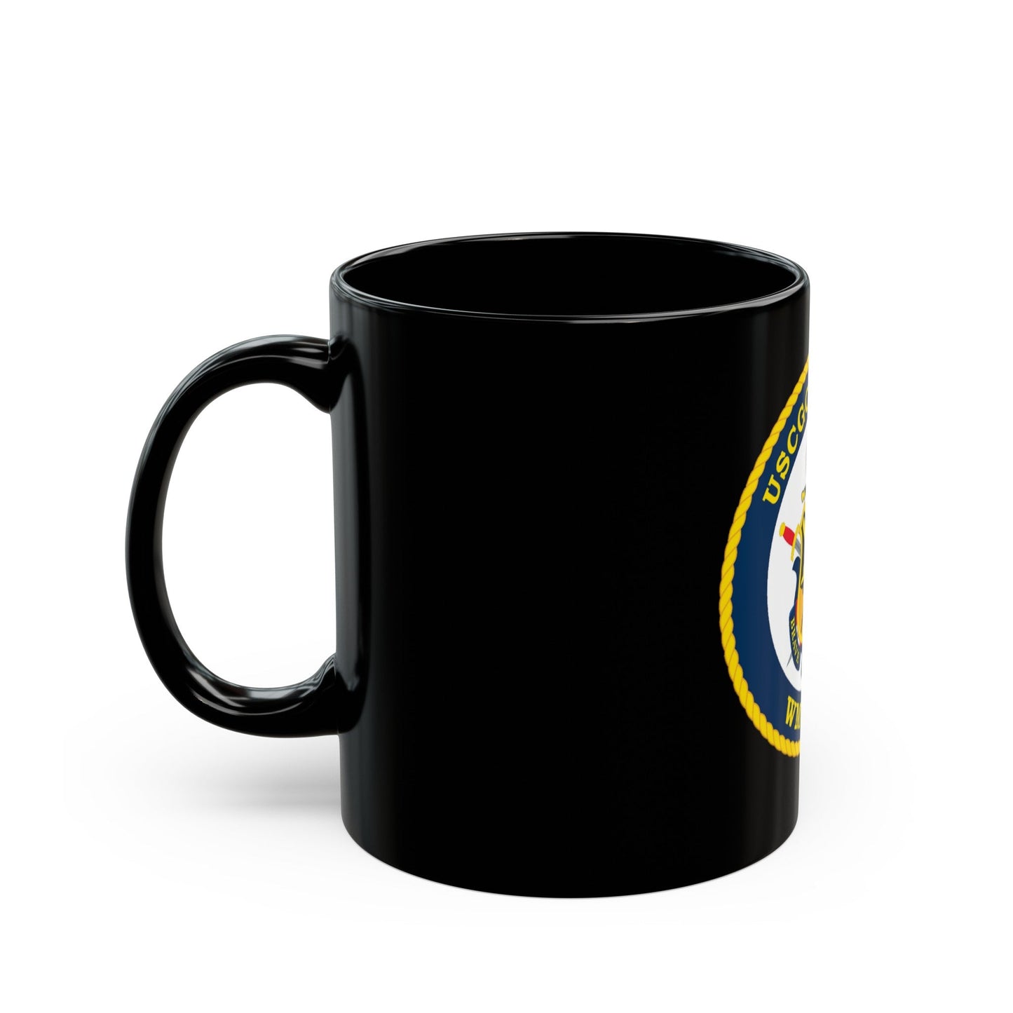 USCGC MIDGETT WMSL 757 (U.S. Coast Guard) Black Coffee Mug-The Sticker Space