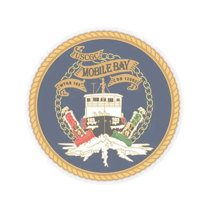 USCGC Mobile Bay WTGB 103 (U.S. Coast Guard) STICKER Vinyl Kiss-Cut Decal 3 Inch Transparent - The Sticker Space