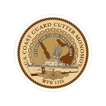 USCGC Monomoy WPB 1326 (U.S. Coast Guard) Transparent STICKER Die-Cut Vinyl Decal 2 Inch - The Sticker Space