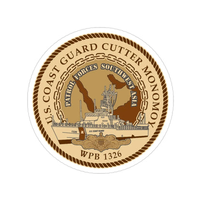 USCGC Monomoy WPB 1326 (U.S. Coast Guard) Transparent STICKER Die-Cut Vinyl Decal 4 Inch - The Sticker Space