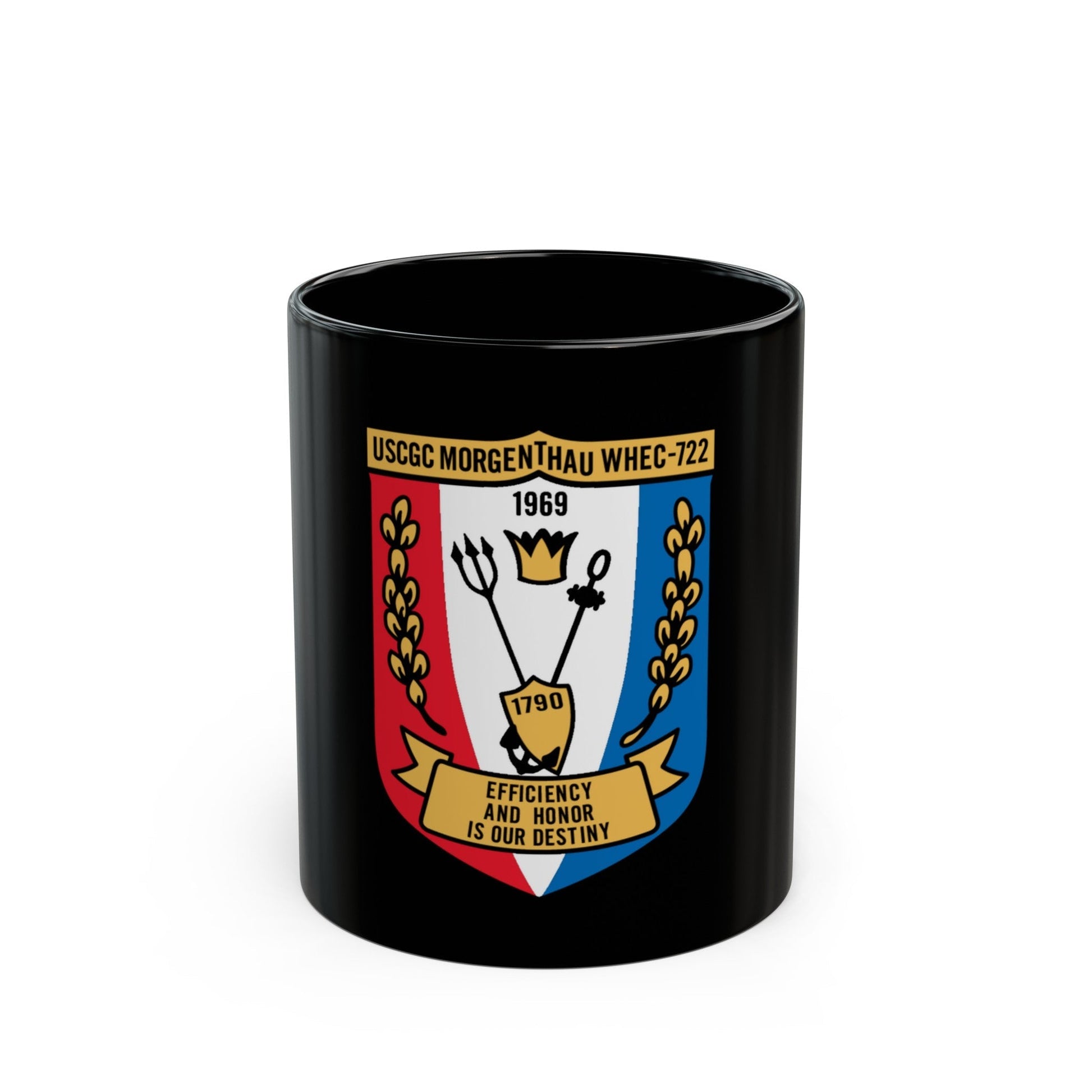 USCGC Morgentthau Whec 722 (U.S. Coast Guard) Black Coffee Mug-11oz-The Sticker Space