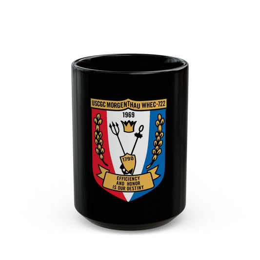 USCGC Morgentthau Whec 722 (U.S. Coast Guard) Black Coffee Mug-15oz-The Sticker Space