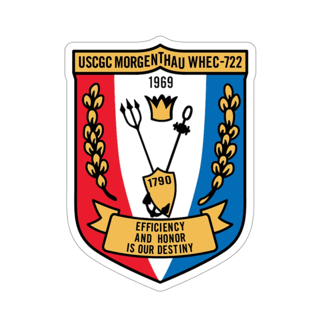 USCGC Morgentthau Whec 722 (U.S. Coast Guard) STICKER Vinyl Die-Cut Decal 3 Inch - The Sticker Space