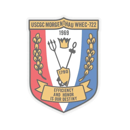 USCGC Morgentthau Whec 722 (U.S. Coast Guard) STICKER Vinyl Kiss-Cut Decal 2 Inch Transparent - The Sticker Space