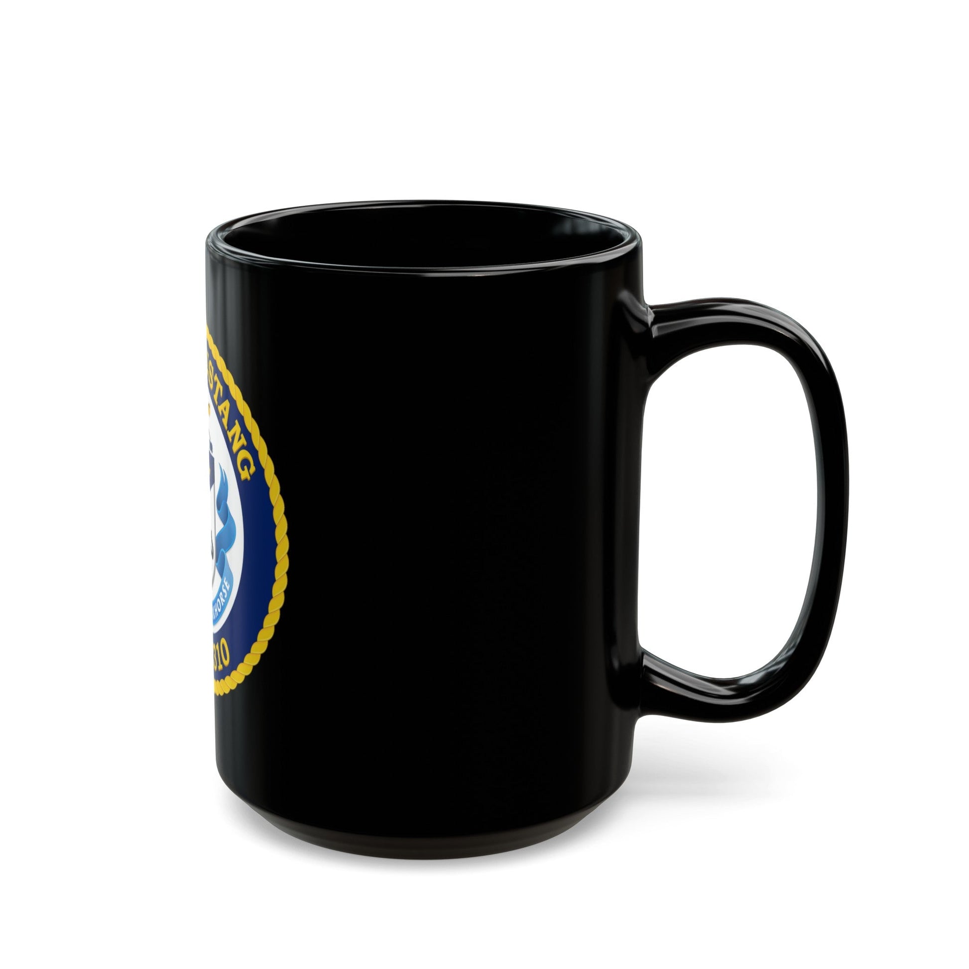 USCGC Mustang WPB 1310 (U.S. Coast Guard) Black Coffee Mug-The Sticker Space