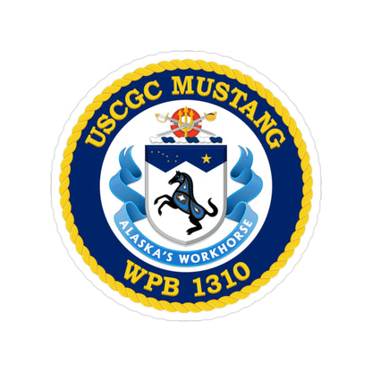 USCGC Mustang WPB 1310 (U.S. Coast Guard) Transparent STICKER Die-Cut Vinyl Decal-2 Inch-The Sticker Space