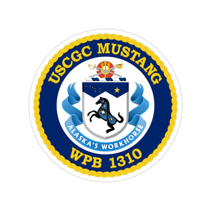 USCGC Mustang WPB 1310 (U.S. Coast Guard) Transparent STICKER Die-Cut Vinyl Decal-6 Inch-The Sticker Space