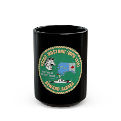 USCGC Mustang WPB 1310 v2 (U.S. Coast Guard) Black Coffee Mug-15oz-The Sticker Space