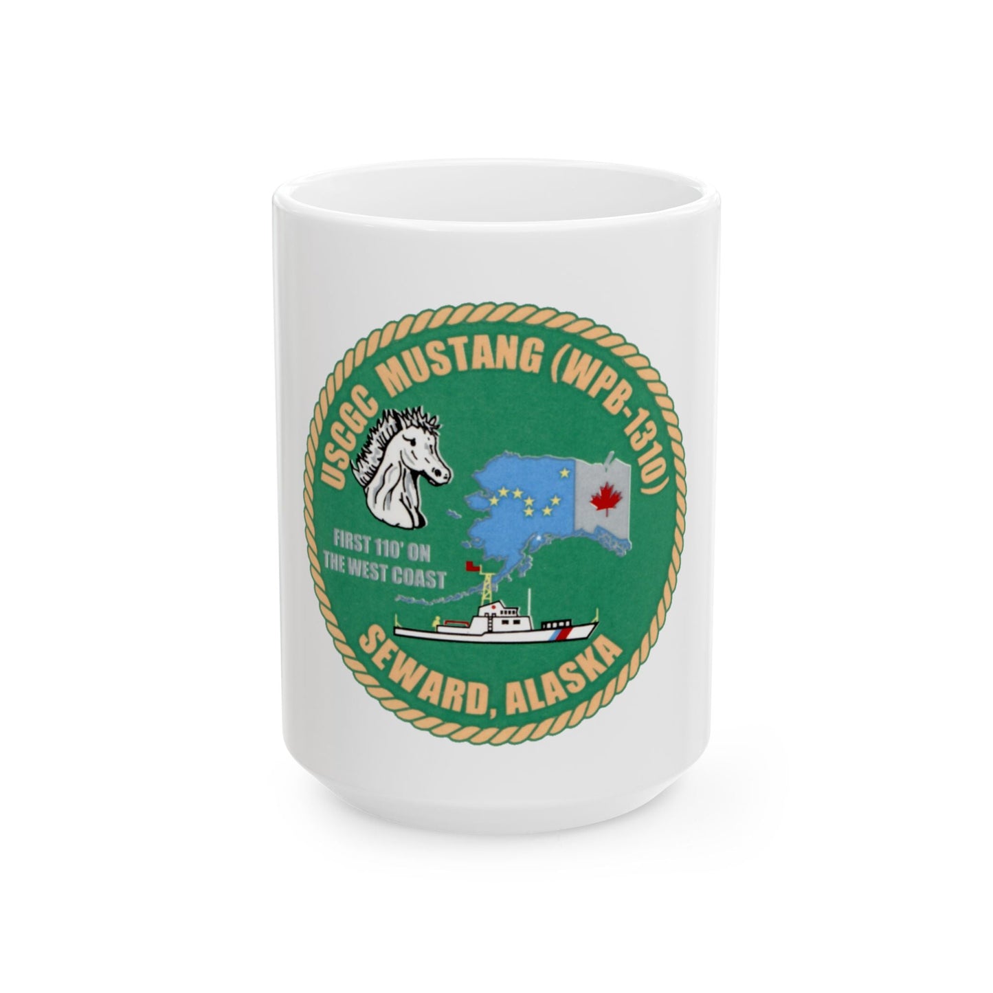 USCGC Mustang WPB 1310 v2 (U.S. Coast Guard) White Coffee Mug