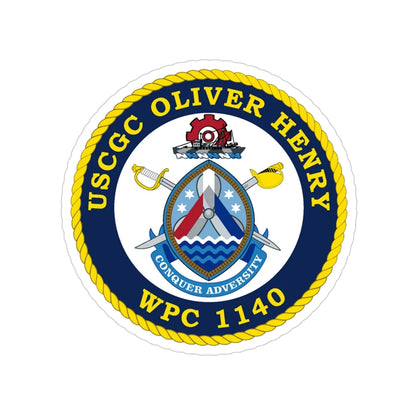 USCGC Oliver Henry WPC 1140 (U.S. Coast Guard) Transparent STICKER Die-Cut Vinyl Decal 4 Inch - The Sticker Space