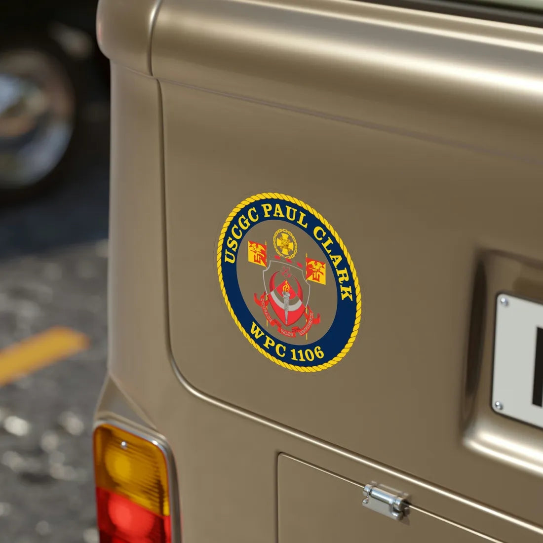 USCGC Paul Clark WPC 1106 (U.S. Coast Guard) Transparent STICKER Die-Cut Vinyl Decal - The Sticker Space