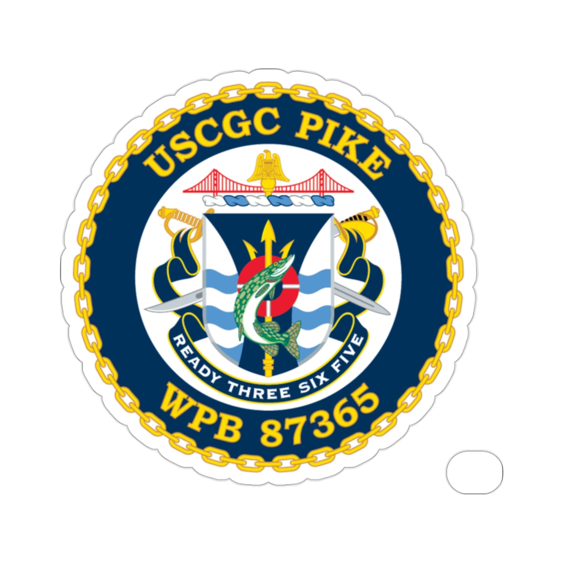 USCGC Pike WPB 87365 (U.S. Coast Guard) STICKER Vinyl Die-Cut Decal-2 Inch-The Sticker Space