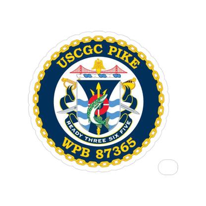 USCGC Pike WPB 87365 (U.S. Coast Guard) Transparent STICKER Die-Cut Vinyl Decal 2 Inch - The Sticker Space