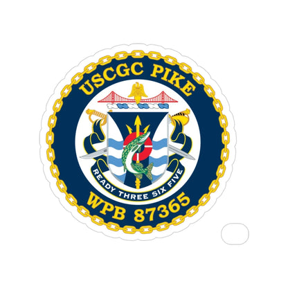 USCGC Pike WPB 87365 (U.S. Coast Guard) Transparent STICKER Die-Cut Vinyl Decal 3 Inch - The Sticker Space