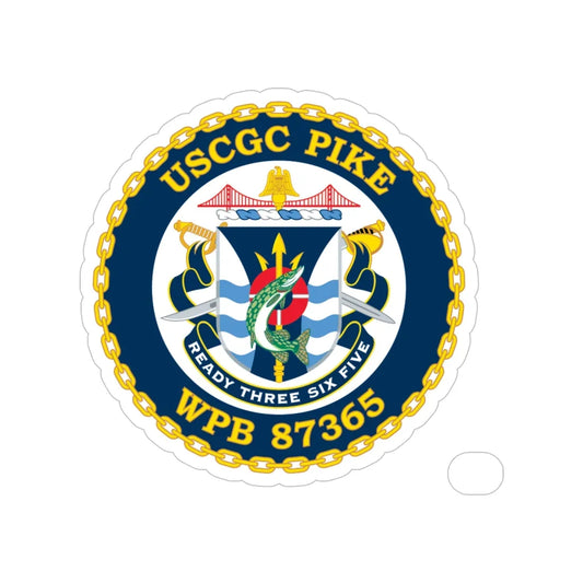 USCGC Pike WPB 87365 (U.S. Coast Guard) Transparent STICKER Die-Cut Vinyl Decal 6 Inch - The Sticker Space