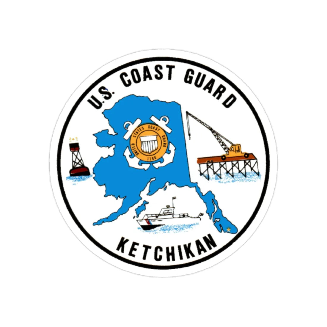 USCGC Planetree WLB 307 (U.S. Coast Guard) Transparent STICKER Die-Cut Vinyl Decal 2 Inch - The Sticker Space