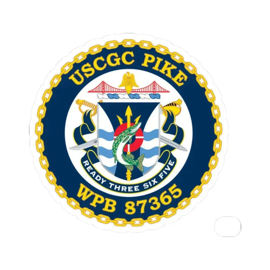 USCGC Plke WPB 87365 NEW 2010 (U.S. Coast Guard) STICKER Vinyl Kiss-Cut Decal 2 Inch White - The Sticker Space