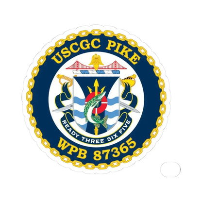 USCGC Plke WPB 87365 NEW 2010 (U.S. Coast Guard) STICKER Vinyl Kiss-Cut Decal 3 Inch White - The Sticker Space