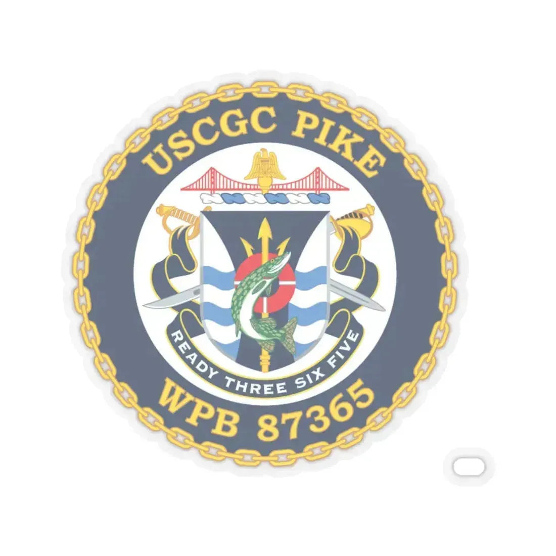 USCGC Plke WPB 87365 NEW 2010 (U.S. Coast Guard) STICKER Vinyl Kiss-Cut Decal 4 Inch Transparent - The Sticker Space