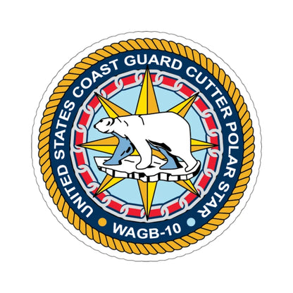 USCGC Polar Star WAGB 10 (U.S. Coast Guard) STICKER Vinyl Die-Cut Decal 3 Inch - The Sticker Space