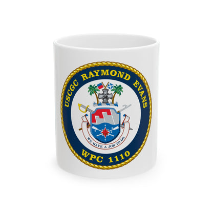 USCGC Raymond Evans WPC 1110 (U.S. Coast Guard) White Coffee Mug