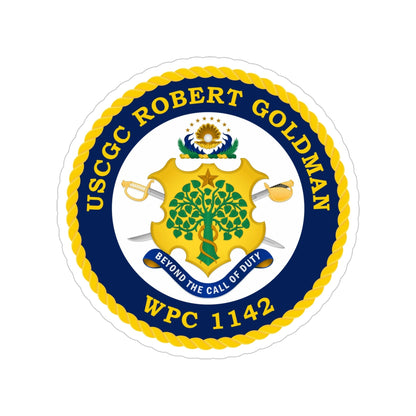 USCGC Robert Goldman WPC 1142 (U.S. Coast Guard) Transparent STICKER Die-Cut Vinyl Decal-5 Inch-The Sticker Space