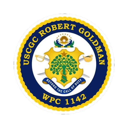USCGC Robert Goldman WPC 1142 (U.S. Coast Guard) STICKER Vinyl Kiss-Cut Decal 2 Inch White - The Sticker Space