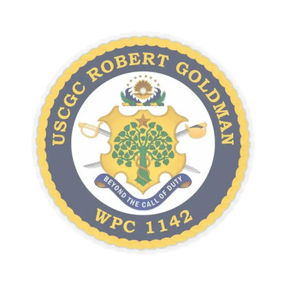 USCGC Robert Goldman WPC 1142 (U.S. Coast Guard) STICKER Vinyl Kiss-Cut Decal 6 Inch Transparent - The Sticker Space