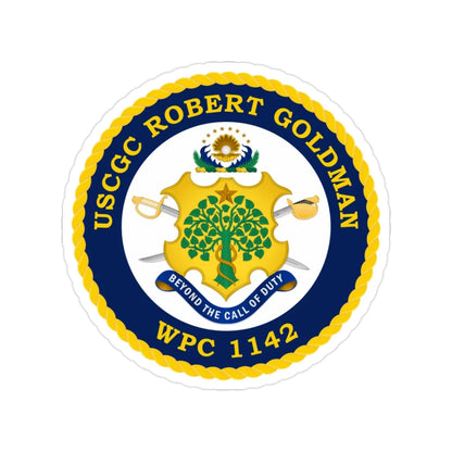USCGC Robert Goldman WPC 1142 (U.S. Coast Guard) Transparent STICKER Die-Cut Vinyl Decal 2 Inch - The Sticker Space