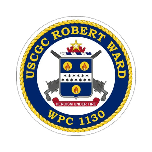 USCGC Robert Ward WPC 1130 (U.S. Coast Guard) STICKER Vinyl Kiss-Cut Decal 2 Inch White - The Sticker Space