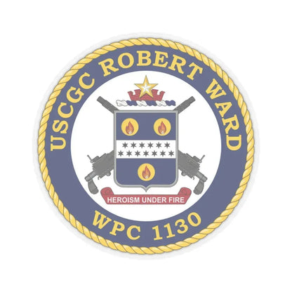 USCGC Robert Ward WPC 1130 (U.S. Coast Guard) STICKER Vinyl Kiss-Cut Decal 3 Inch Transparent - The Sticker Space