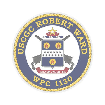 USCGC Robert Ward WPC 1130 (U.S. Coast Guard) STICKER Vinyl Kiss-Cut Decal 3 Inch Transparent - The Sticker Space