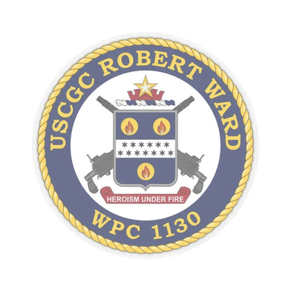 USCGC Robert Ward WPC 1130 (U.S. Coast Guard) STICKER Vinyl Kiss-Cut Decal 6 Inch Transparent - The Sticker Space