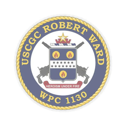 USCGC Robert Ward WPC 1130 (U.S. Coast Guard) STICKER Vinyl Kiss-Cut Decal 6 Inch Transparent - The Sticker Space