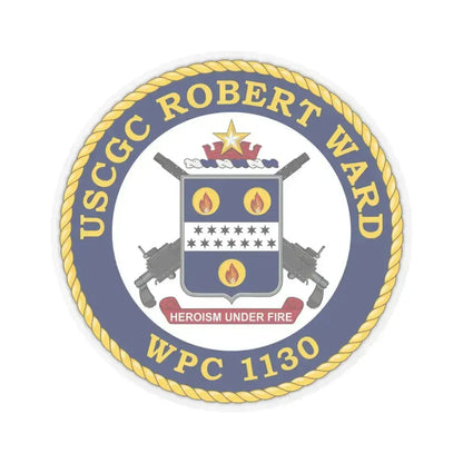 USCGC Robert Ward WPC 1130 (U.S. Coast Guard) STICKER Vinyl Kiss-Cut Decal 6 Inch Transparent - The Sticker Space