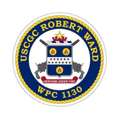 USCGC Robert Ward WPC 1130 (U.S. Coast Guard) STICKER Vinyl Kiss-Cut Decal 6 Inch White - The Sticker Space