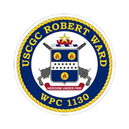 USCGC Robert Ward WPC 1130 (U.S. Coast Guard) STICKER Vinyl Kiss-Cut Decal 6 Inch White - The Sticker Space