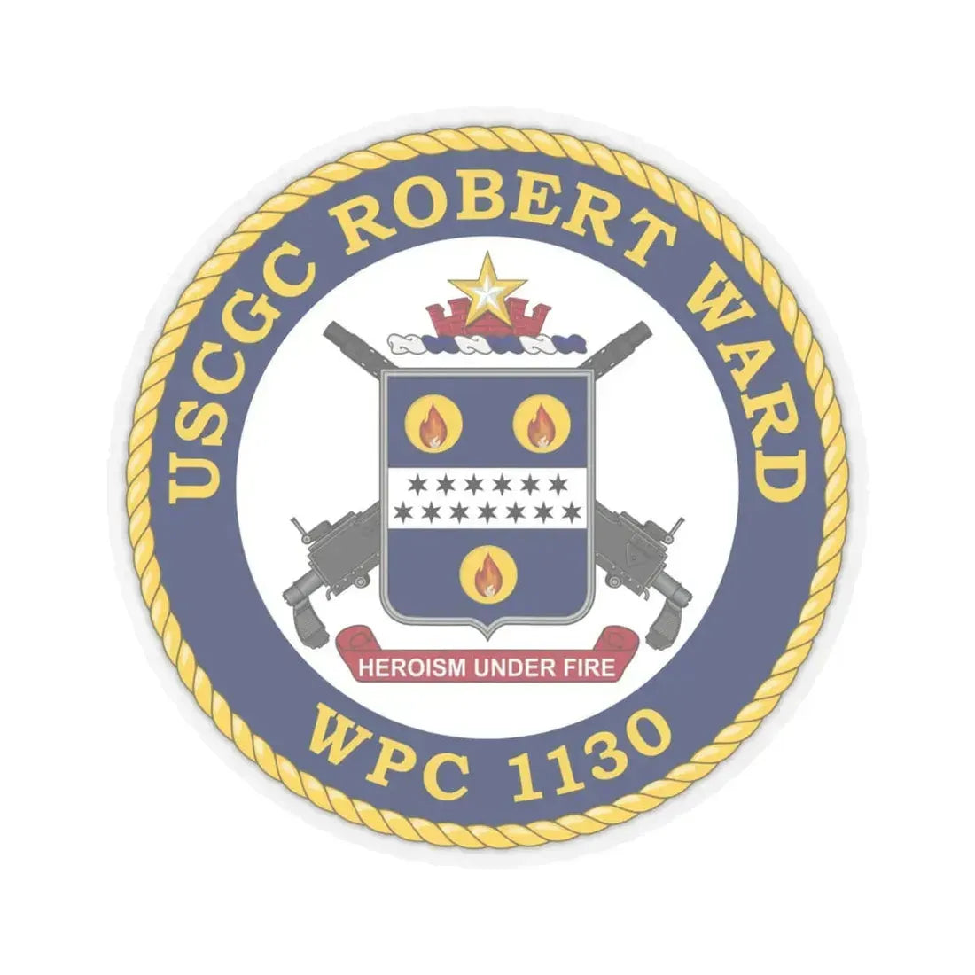 USCGC Robert Ward WPC 1130 (U.S. Coast Guard) STICKER Vinyl Kiss-Cut Decal - The Sticker Space