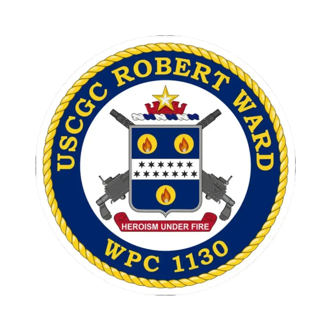 USCGC Robert Ward WPC 1130 (U.S. Coast Guard) STICKER Vinyl Kiss-Cut Decal - The Sticker Space