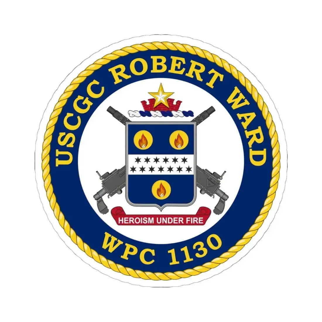 USCGC Robert Ward WPC 1130 (U.S. Coast Guard) STICKER Vinyl Kiss-Cut Decal - The Sticker Space