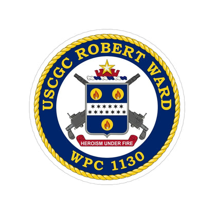 USCGC Robert Ward WPC 1130 (U.S. Coast Guard) Transparent STICKER Die-Cut Vinyl Decal 5 Inch - The Sticker Space