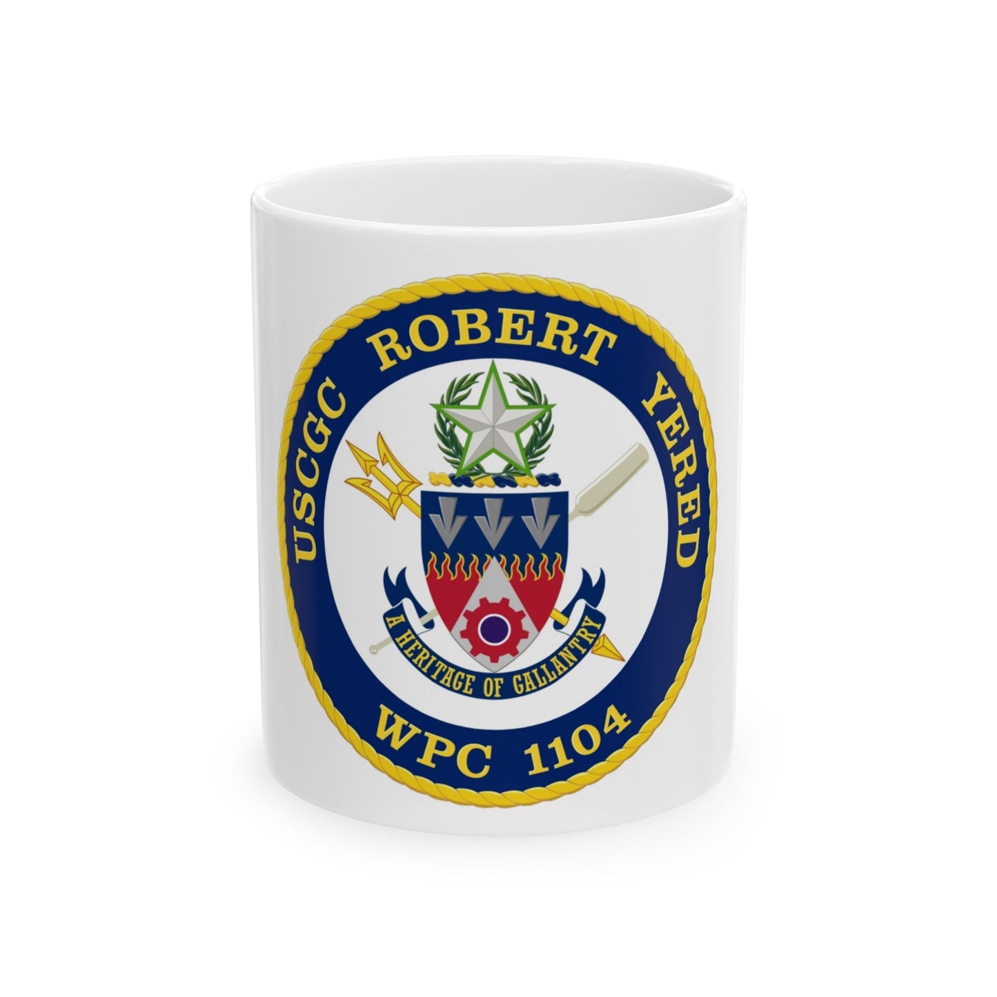 USCGC Robert Yered WPC 1104 1 (U.S. Coast Guard) White Coffee Mug-11oz-The Sticker Space